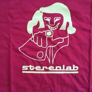 OG PEng Stereolab Vintage tour T-shirt Red DOUBLE-sided MEDIUM Perfect CONDITION